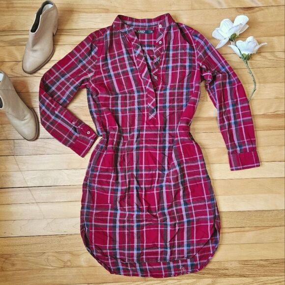 Vintage Lauren by Ralph Lauren Plaid Dress - Picture 1 of 10